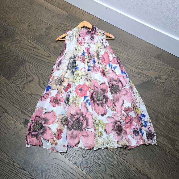 🆕️ Reiss Kady Poppy Floral Halter Mini Dress - Picture 8 of 14